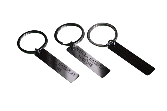 Matula_Gameplay Rozsdamentes acél kulcstartó medál