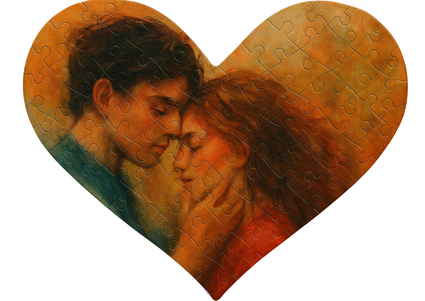 Egyedi Kirakó Szív alakú 63db-os A4-es méret