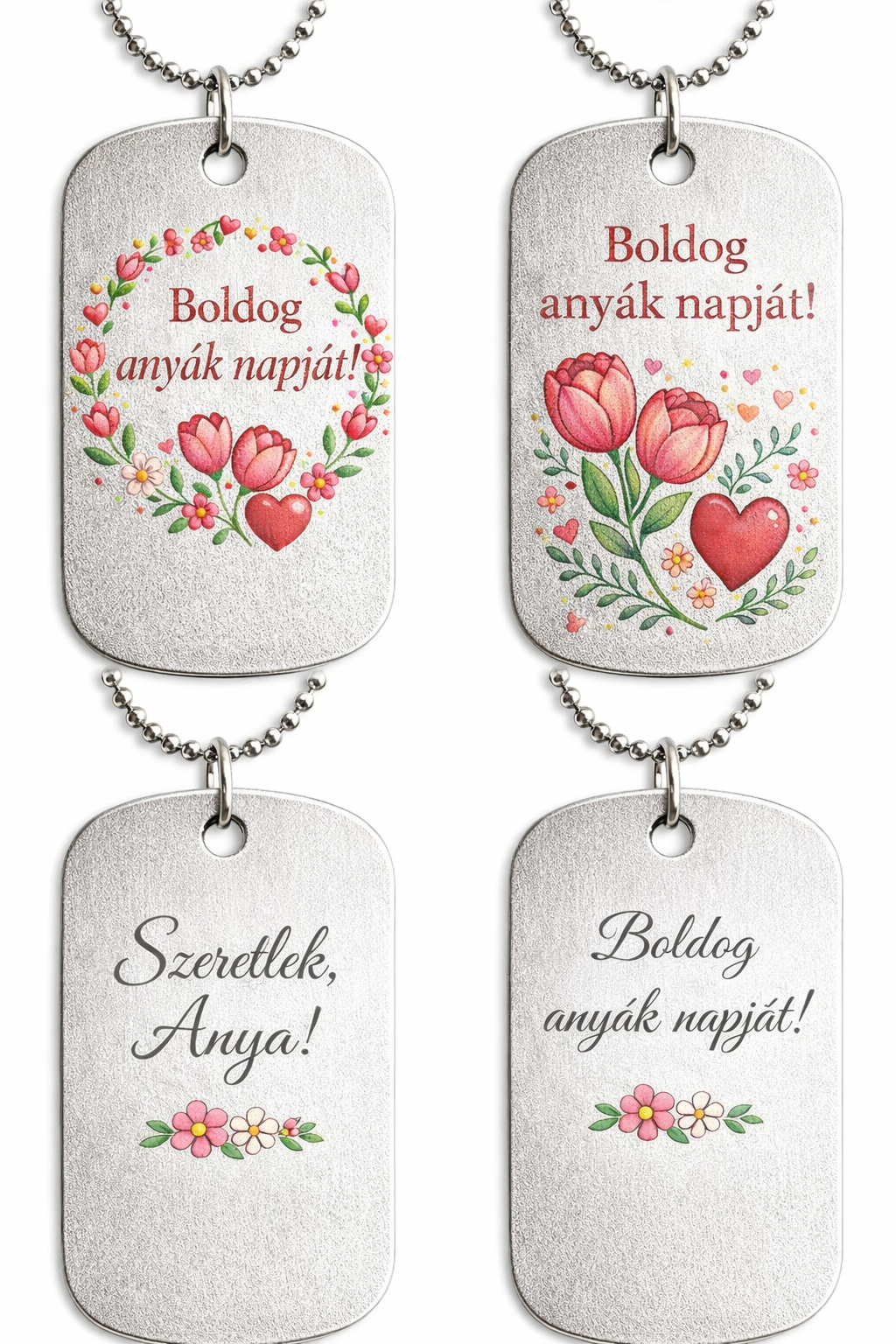 Egyedi Fém medál lánccal
