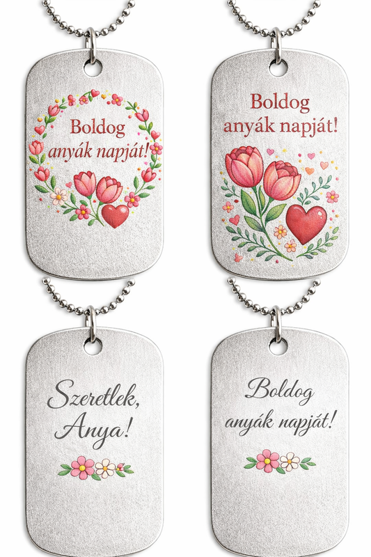 Egyedi Fém medál lánccal