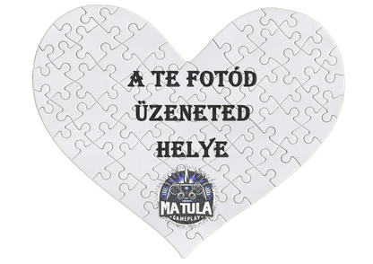 Egyedi Kirakó Szív alakú 63db-os A4-es méret