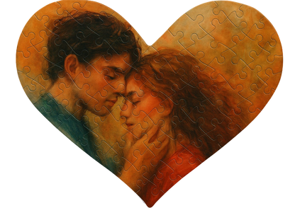 Egyedi Kirakó Szív alakú 63db-os A4-es méret