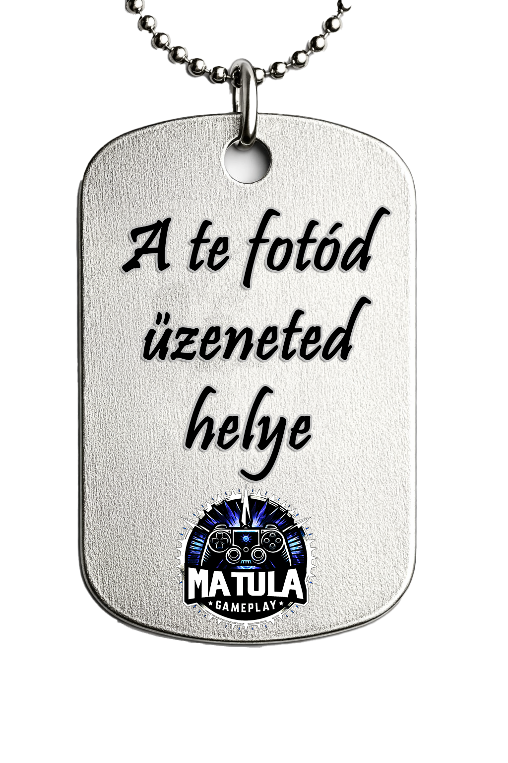 Egyedi Fém medál lánccal