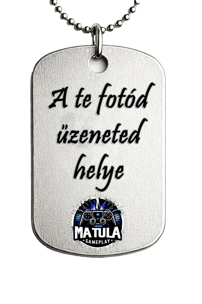 Egyedi Fém medál lánccal